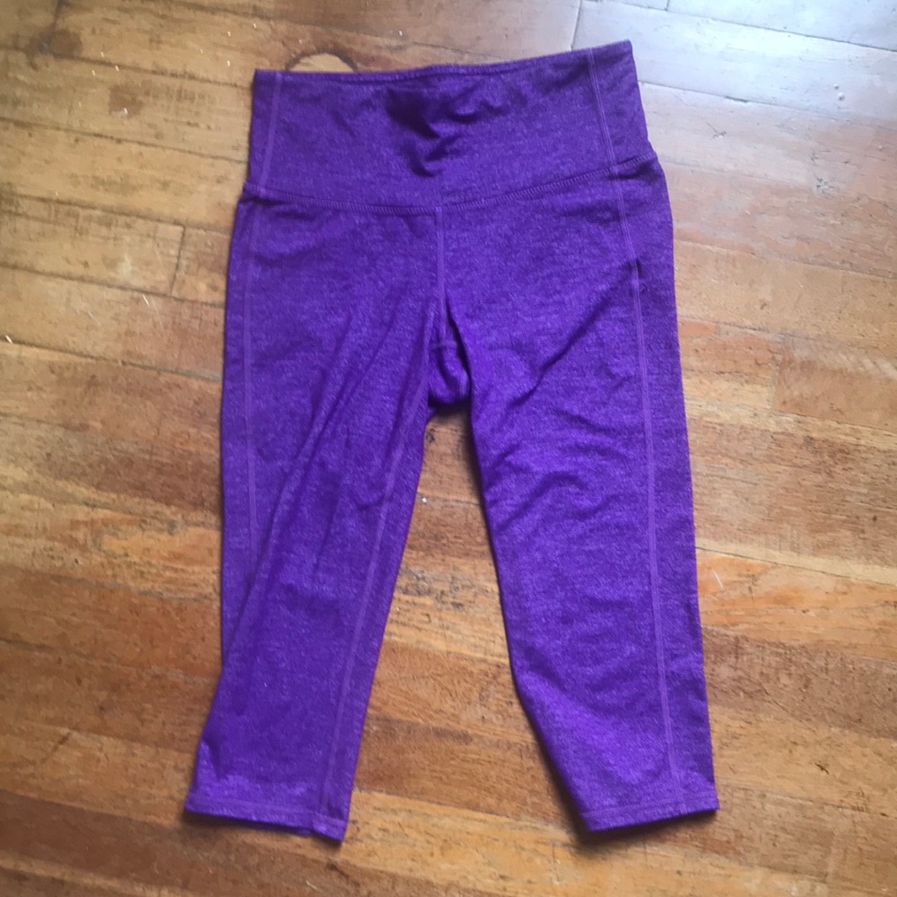 Purple Athleta Capri Pants